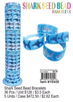Shark Seed Bead Bracelets